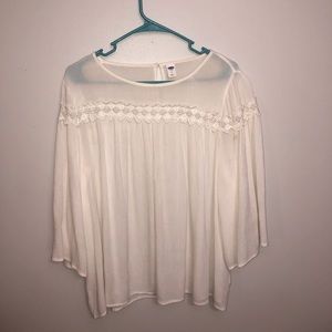 White old navy blouse